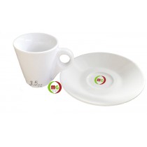 3.5oz Expresso Latte Sublimation Pure White Cup with Saucer 6/pack